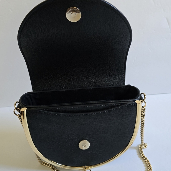 See by Chloe Mara Leather Saddle Crossbody Bag Black - Picture 6 of 11